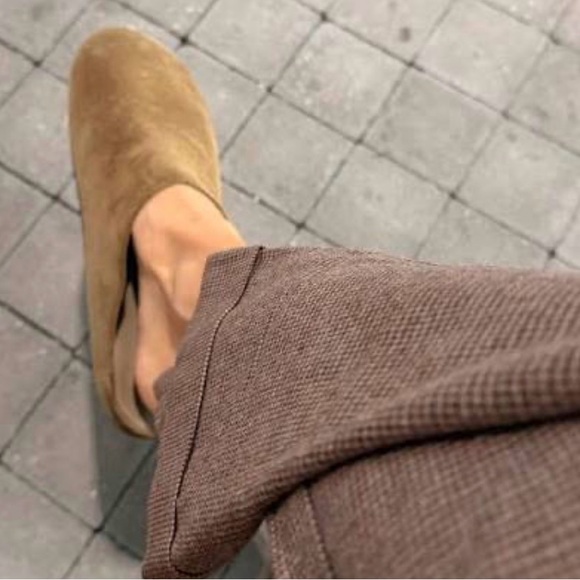 Greystone Genuine Suede Clogs / Mules | The Row Hugo Style Minimalist - Picture 5 of 6